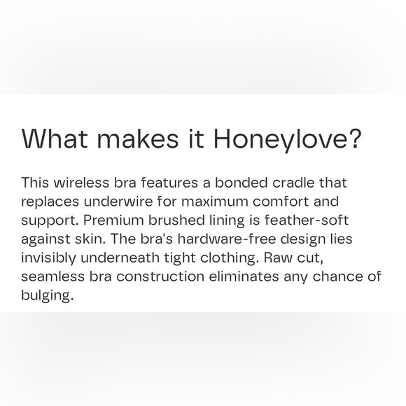 Honey love Comfortable Nude Bra with removable cups. Soo buttery soft - Picture 2 of 8